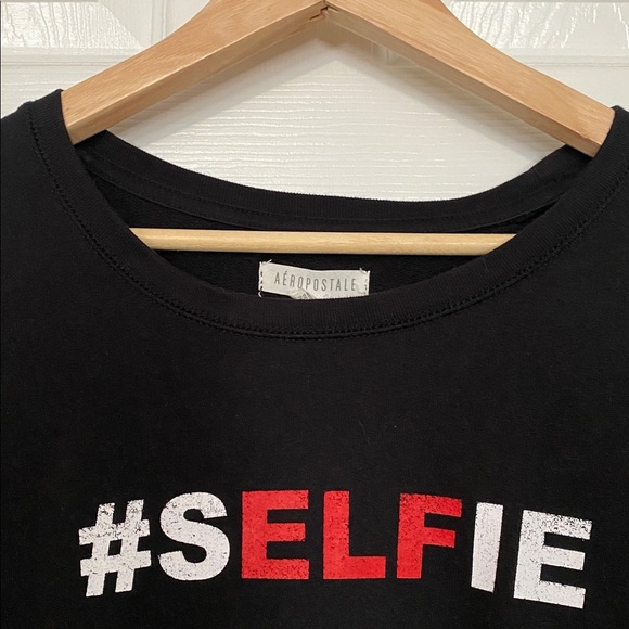 Aeropostale Black #SELFIE Sweatshirt size XXL - Picture 2 of 3